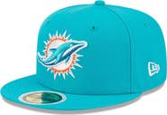 New Era Youth New Era Aqua Miami Dolphins  Main 59FIFTY Fitted Hat