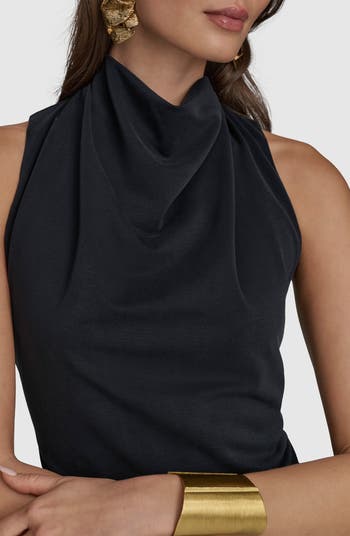 【Donna Karan New York】Cowlneck Sleeveless Dress Donna Karan New York Women's Cowl-Neck Gown - Macy's