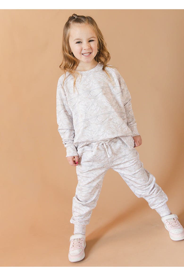 Baby Sweatshirt and Jogger Set, Alternate, color, White Oak Camo