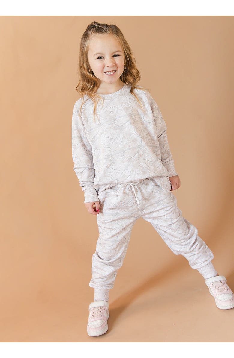 Charlie Lou Baby<sup>®</sup> Baby Sweatshirt and Jogger Set, Alternate, color, White Oak Camo