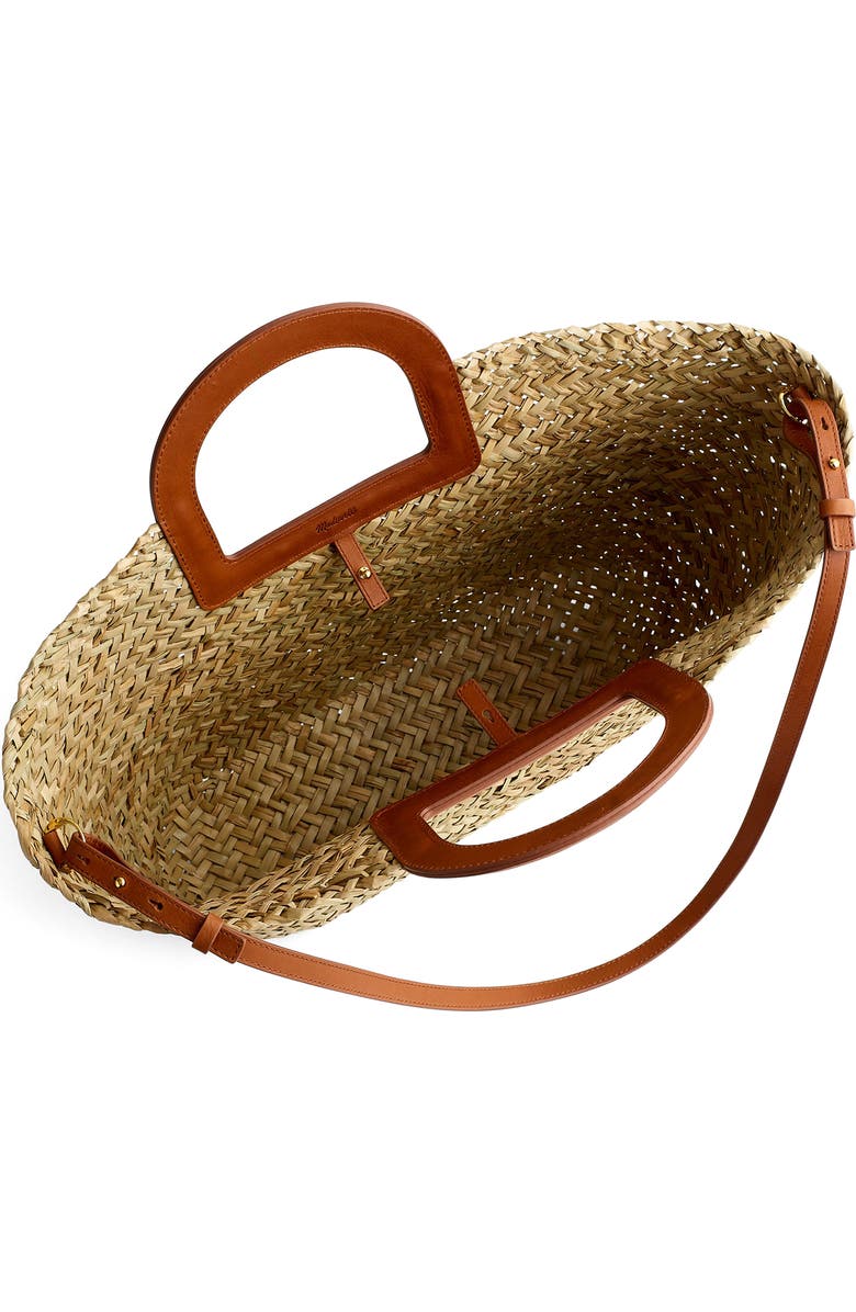 Madewell The Large Handwoven Straw Crossbody Basket Tote, Alternate, color,
