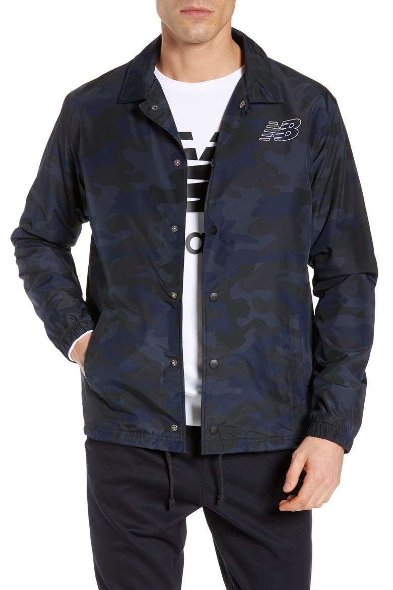 Classic Coach's Jacket, Main, color, BLACK MULTI