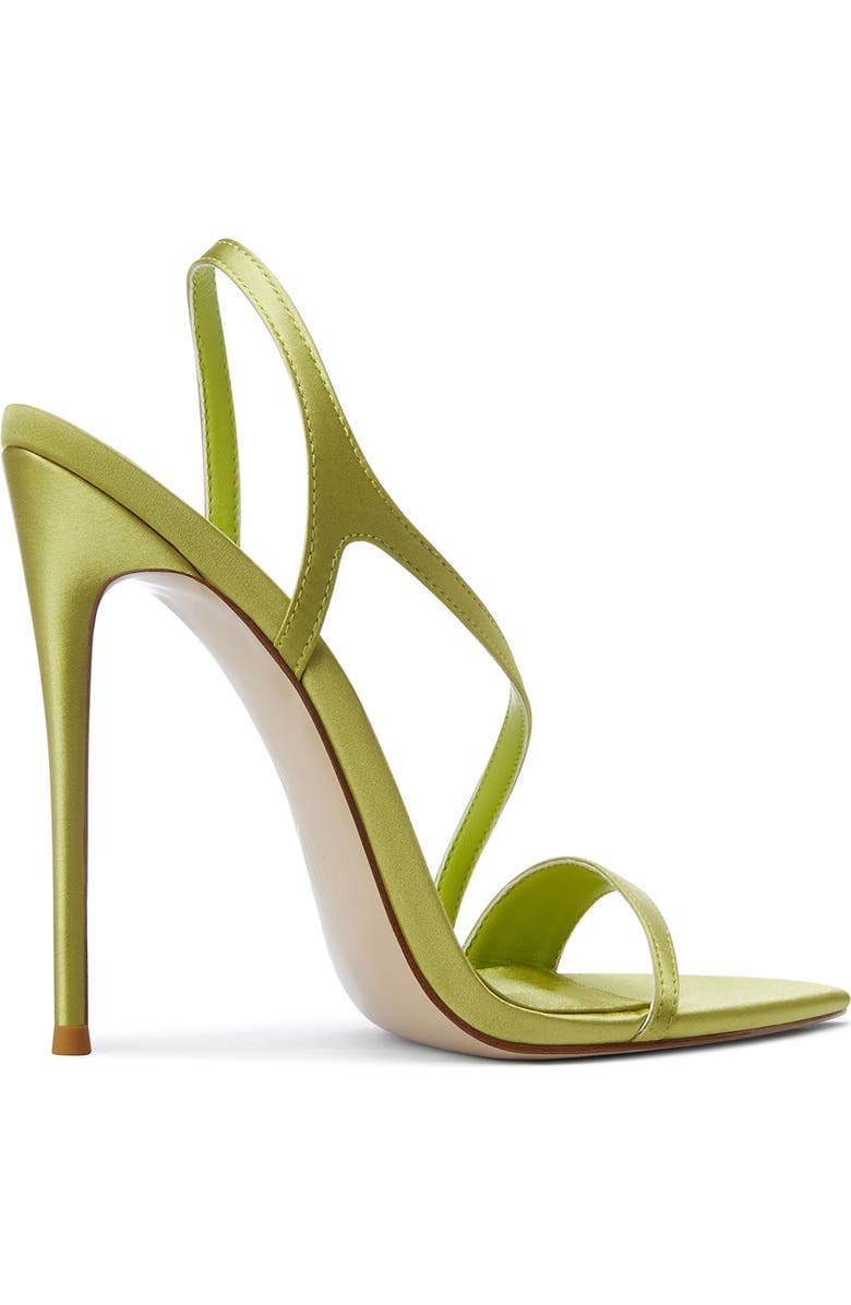 FEMME Vesper Sandal, Alternate, color, Chartreuse Satin