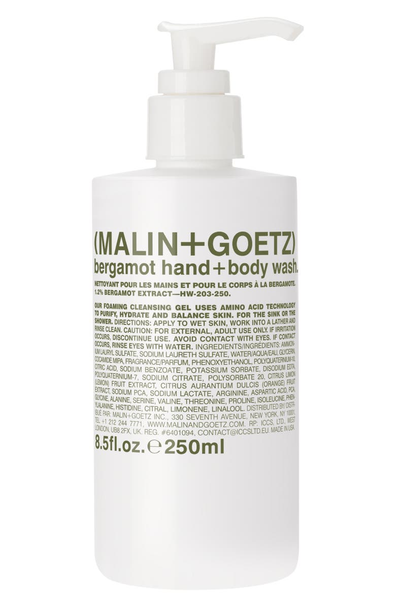 MALIN+GOETZ Bergamot Hand & Body Wash Refill, Main, color,