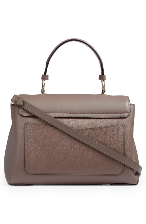 Lk Bennett Darcie Leather Top Handle Bag In Taupe
