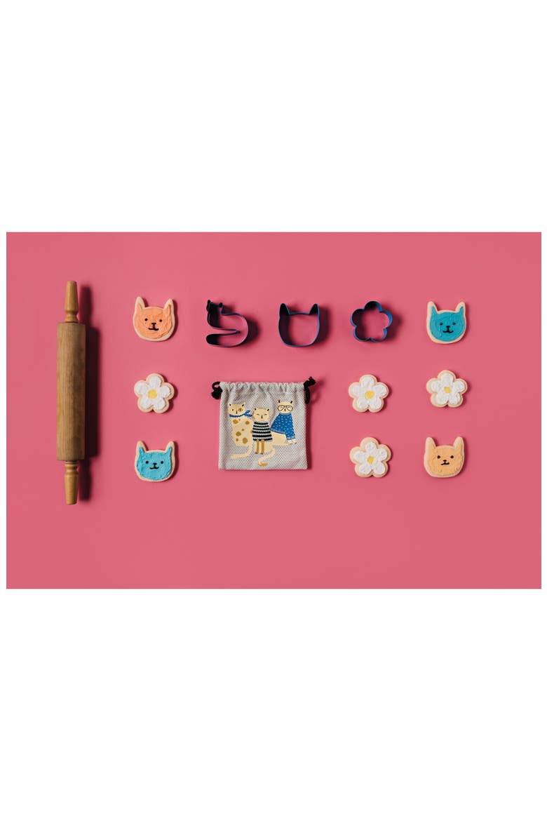 Feline Fine 3-Piece Cookie Cutter Set, Alternate, color, FELINE FINE