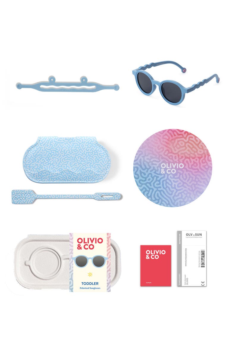 Infant Oval Sunglasses, Alternate, color, Reef Blue