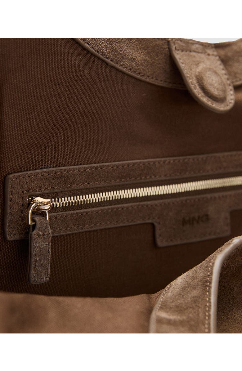 MANGO Suede Shoulder Bag, Alternate, color,