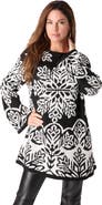 Roaman's Fair Isle Boatneck Sweater