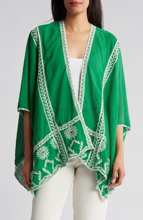 Floral Embroidered Topper