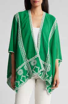 Forgotten Grace Floral Embroidered Topper