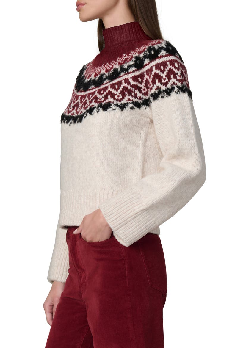 Celeste Fair Isle Sweater, Alternate, color, SYRAH MULTI FAIR I
