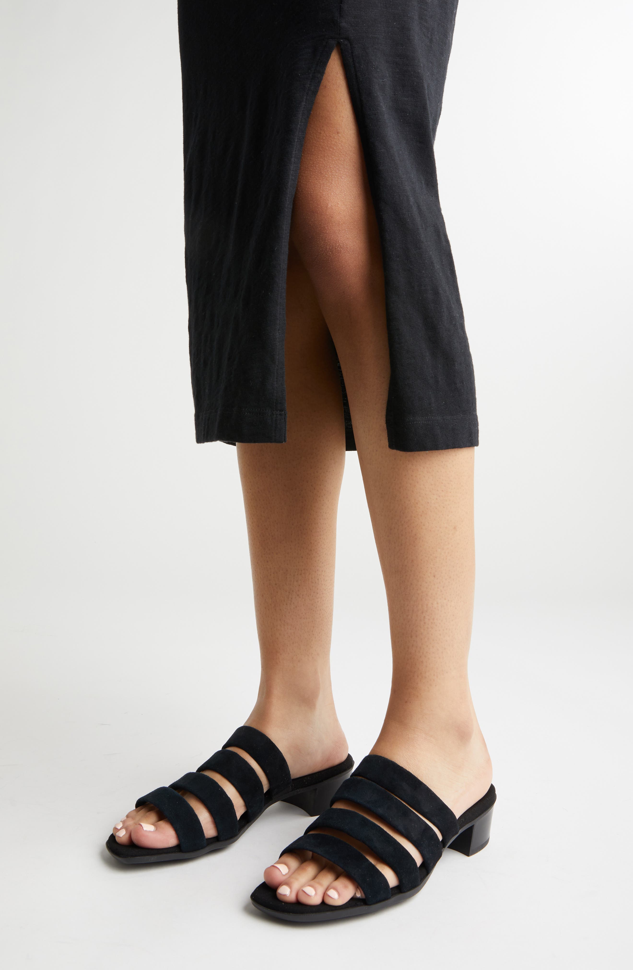 Adrianne Sandal, Alternate, color, BLACK SUEDE