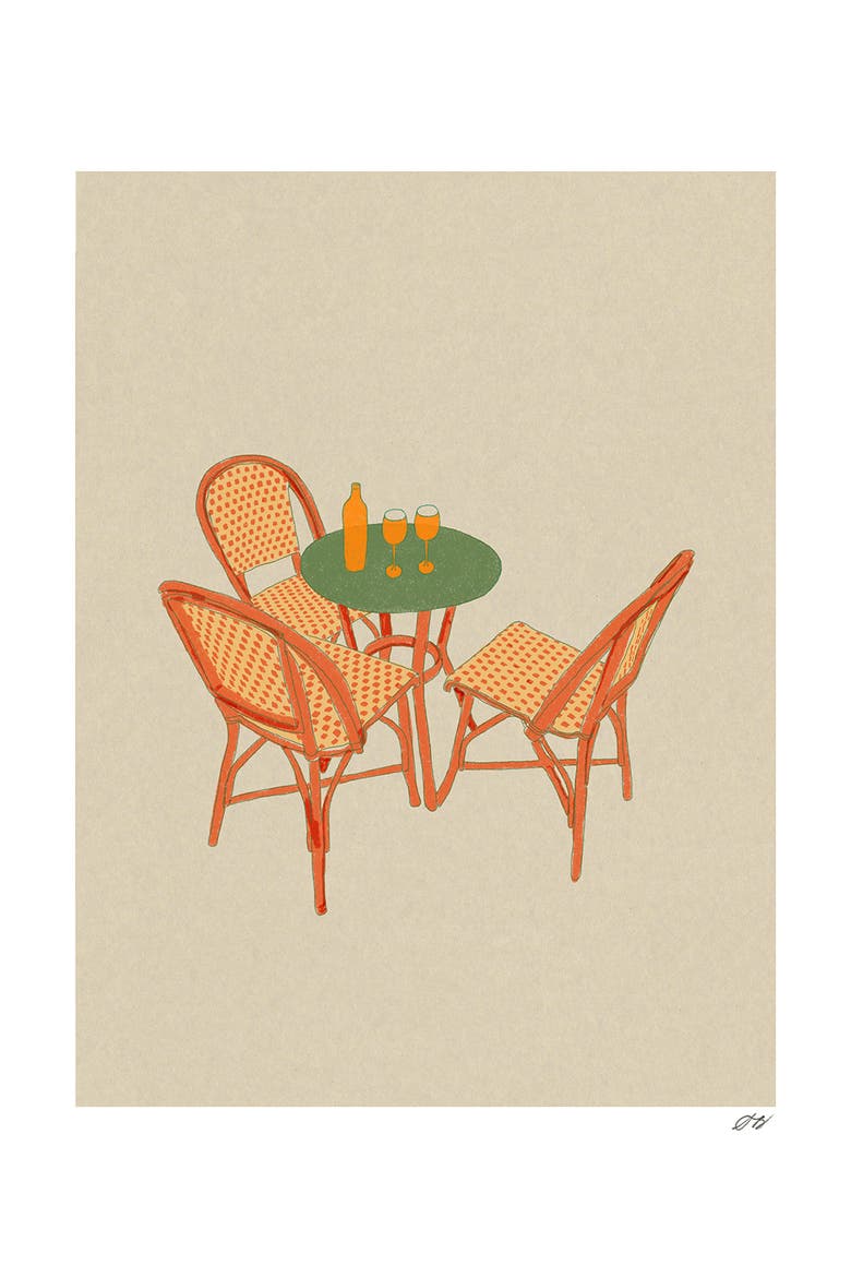 Bistro Table Print, Main, color, Multi