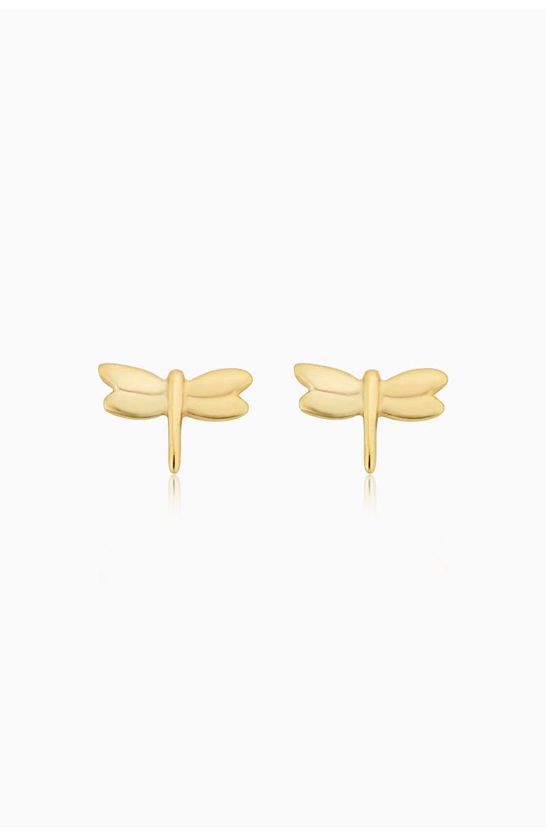 Oradina 14K Yellow Gold Flora Studs, Main, color, Yellow Gold