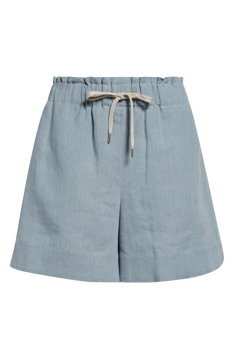 Eleventy Drawstring Linen Shorts, Alternate, color, 