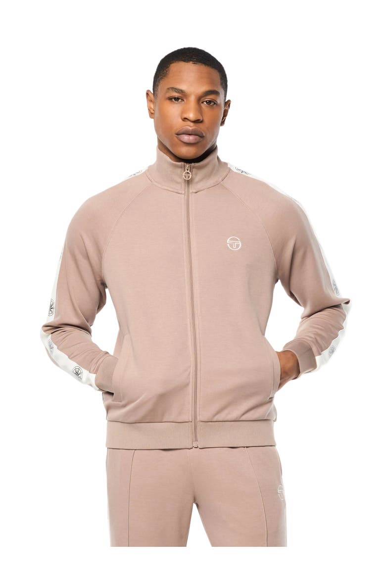 Bussola Track Jacket, Main, color, TAUPE GREY