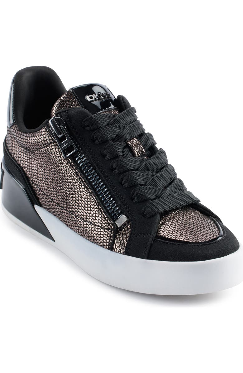 DKNY Mei Sneaker, Main, color, Pewter/ Black