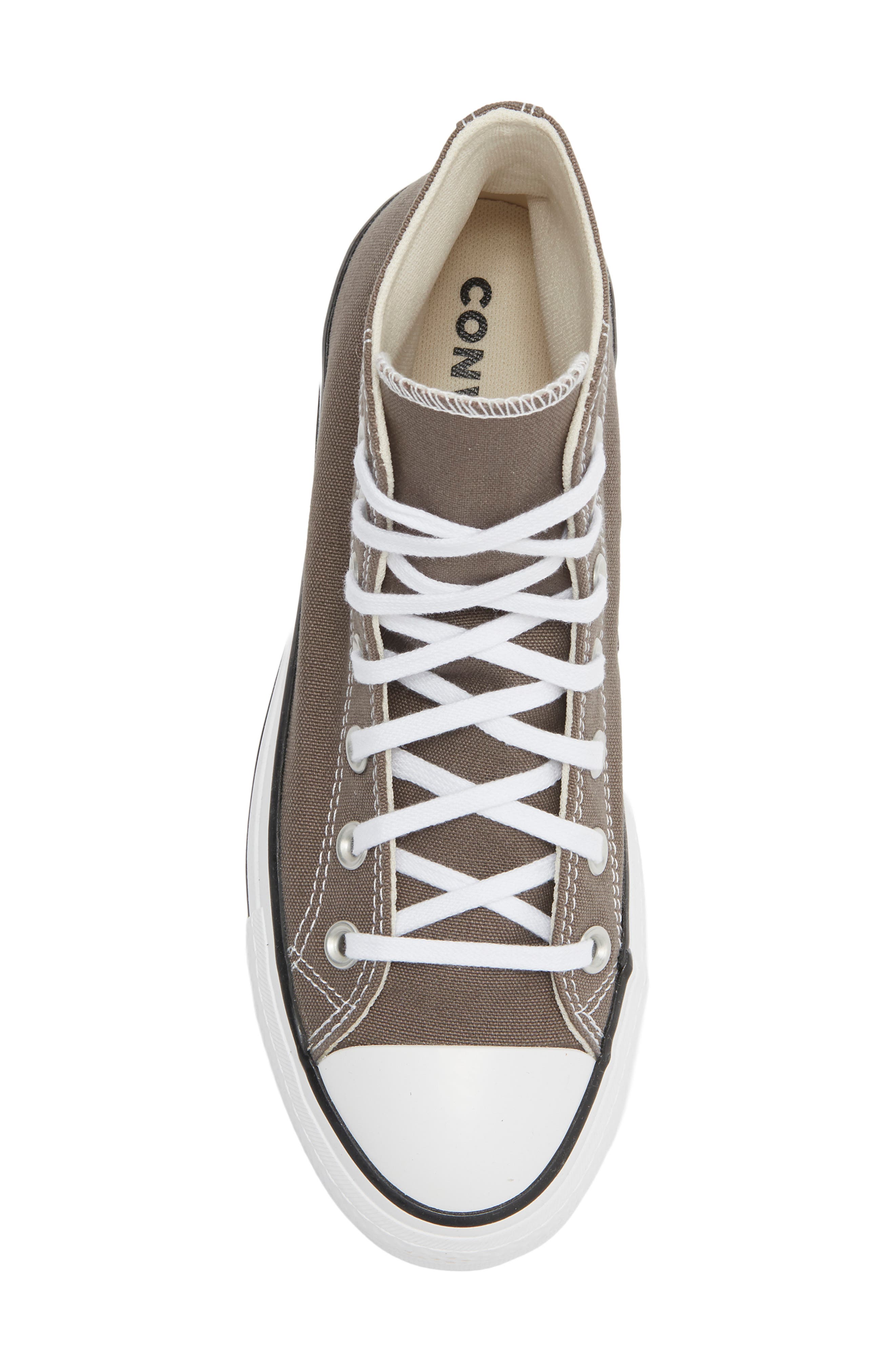 Converse Chuck Taylor All Star Lift High Top Sneaker, Alternate, color, Charcoal/ White/ Black