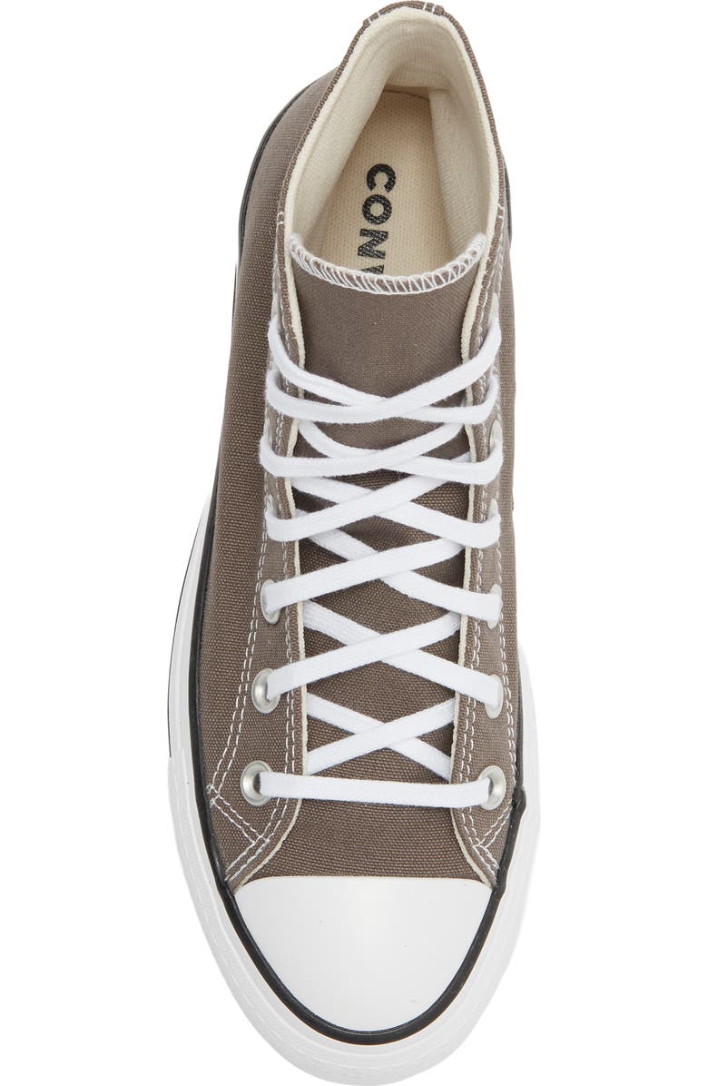 Converse Chuck Taylor All Star Lift High Top Sneaker, Alternate, color, Charcoal/ White/ Black