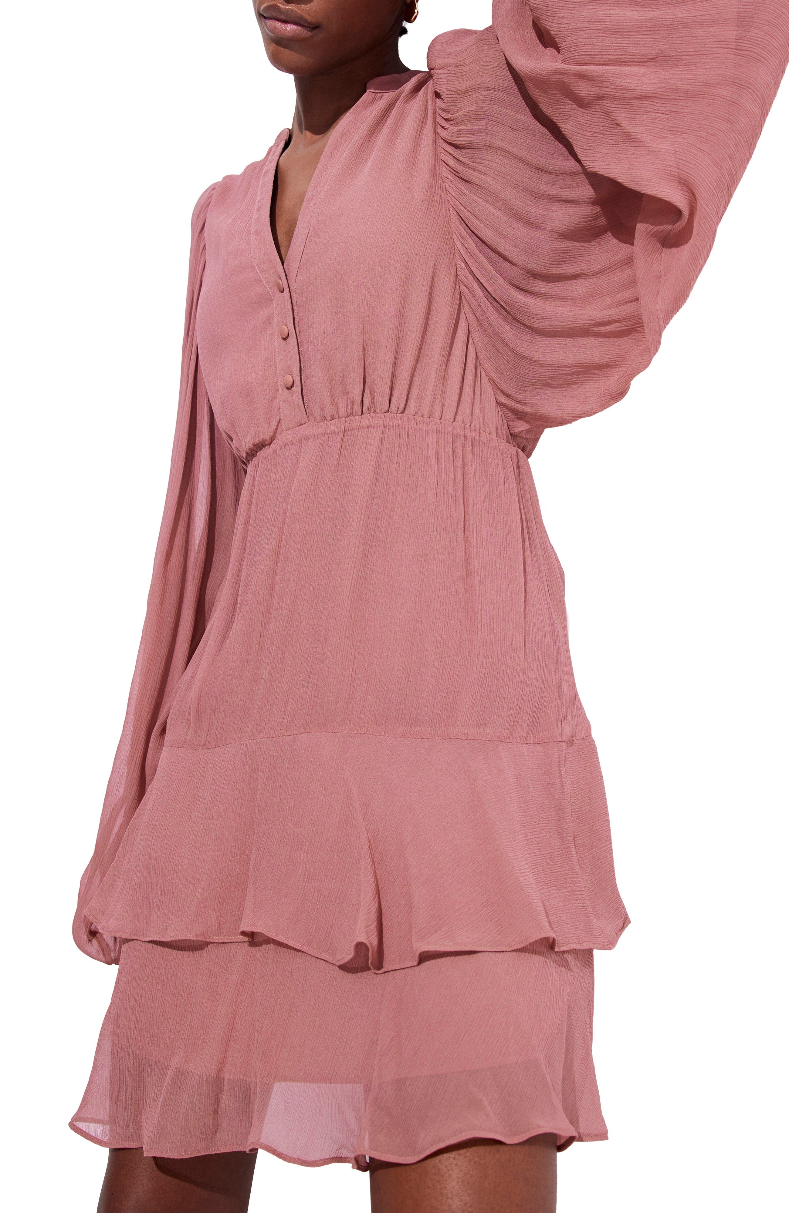 Ruffle Boho Mini Dress - image 2