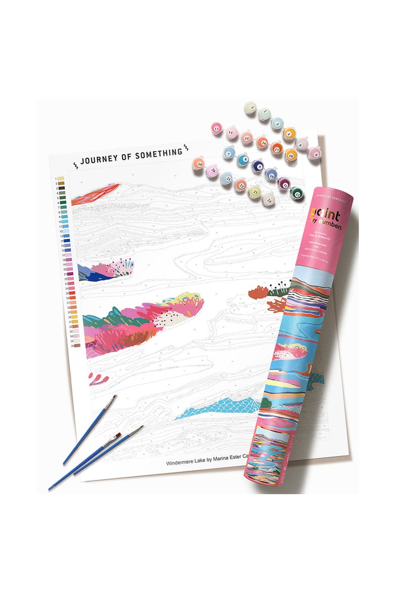 Paint By Numbers, Lake Windereme, DIY Painting Craft Kit, Main, color, Multicolored