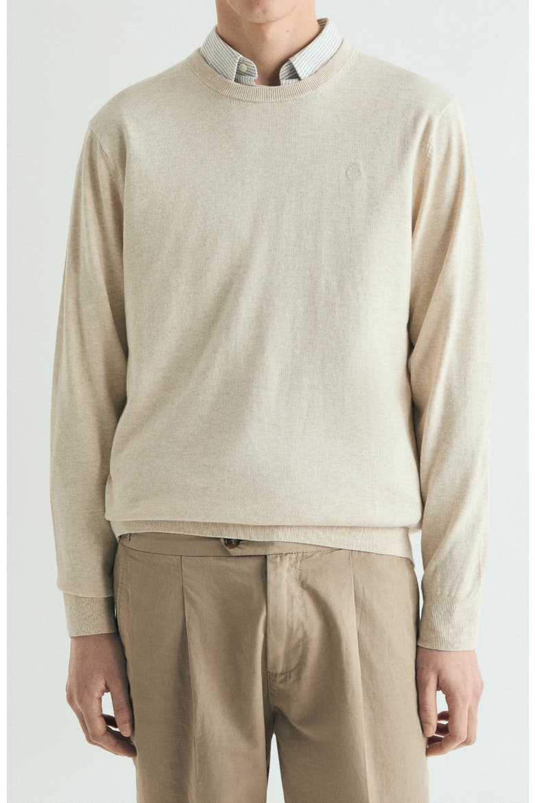 Ribbed supita sweater, Main, color, Cream