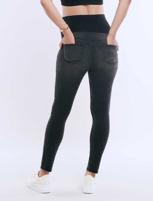 Motherhood Maternity Secret Fit Ankle Length Skinny Jeans In Black