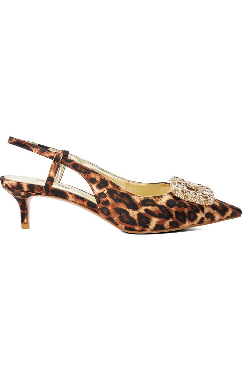 Dune London Centrepiece Slingback Pointed Toe Kitten Heel Pump, Alternate, color,