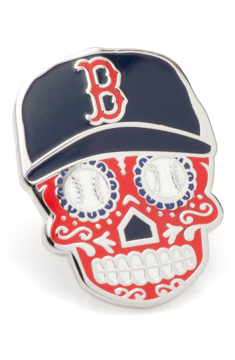 Boston Red Sox Sugar Skull Lapel Pin