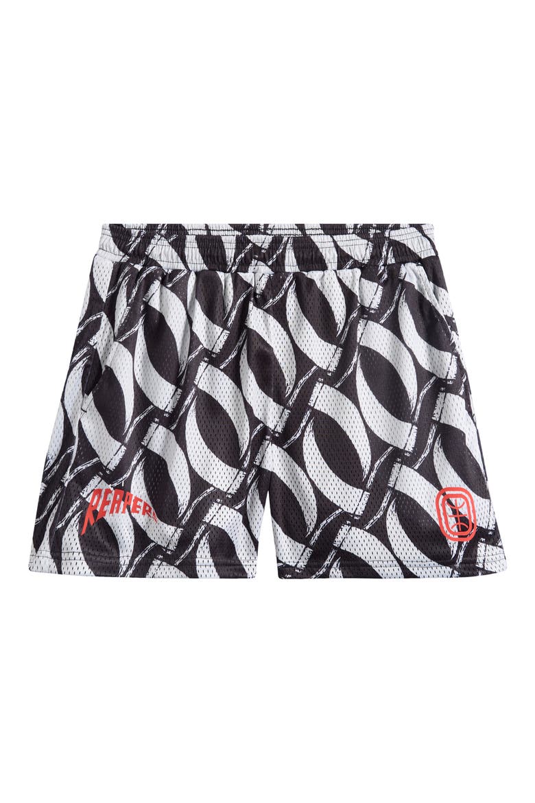 Scythe Mesh Shorts, Alternate, color, BLACK
