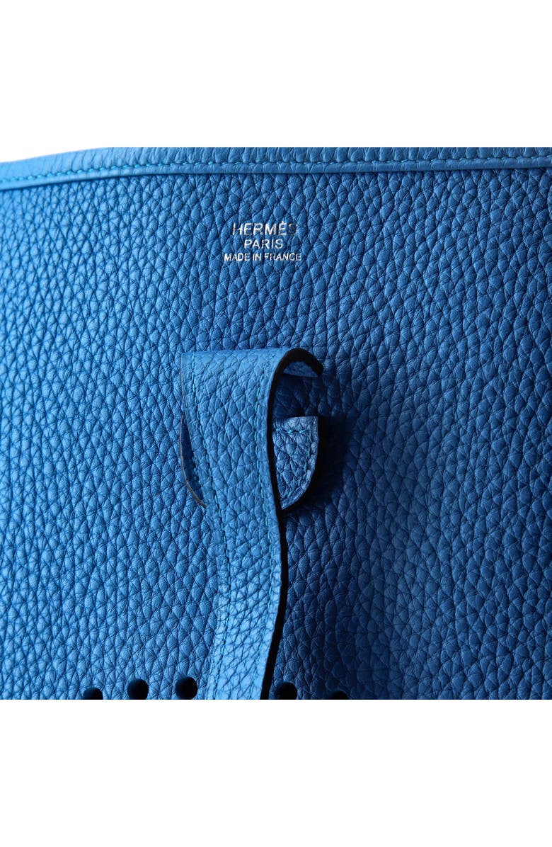 Pre-Owned Hermes Evelyne Bag Gen III Clemence PM, Alternate, color, Bleu Zanzibar