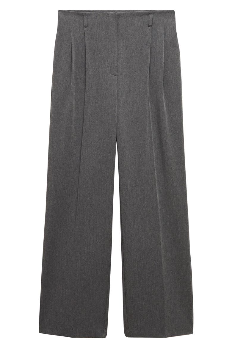 Pleated Wide Leg Pants, Alternate, color, GREY