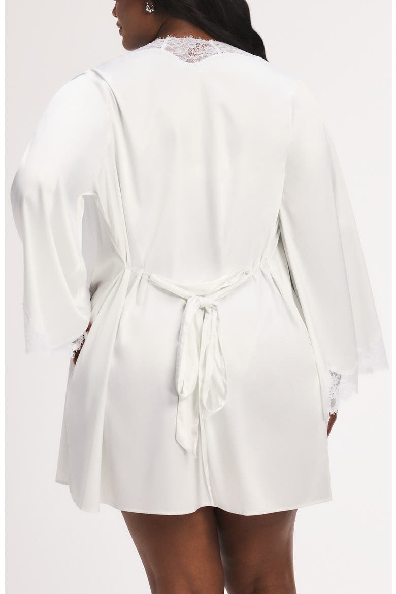Nite Shade Short Sleep Robe, Alternate, color, HAZY WHITE