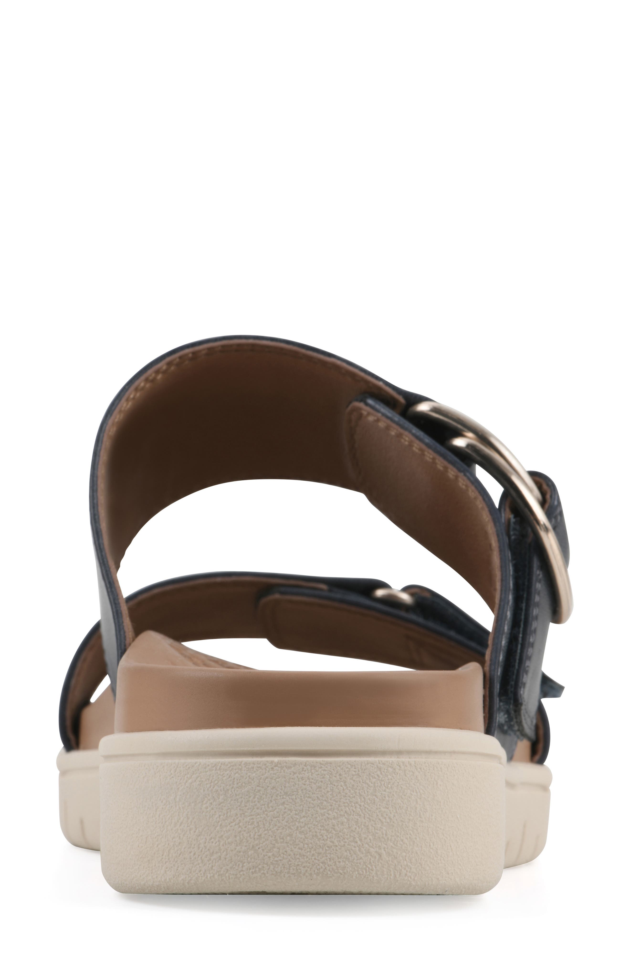Namaste Fom Recovery Slide Sandal, Alternate, color, NAVY/ BURNISH/ SMOOTH