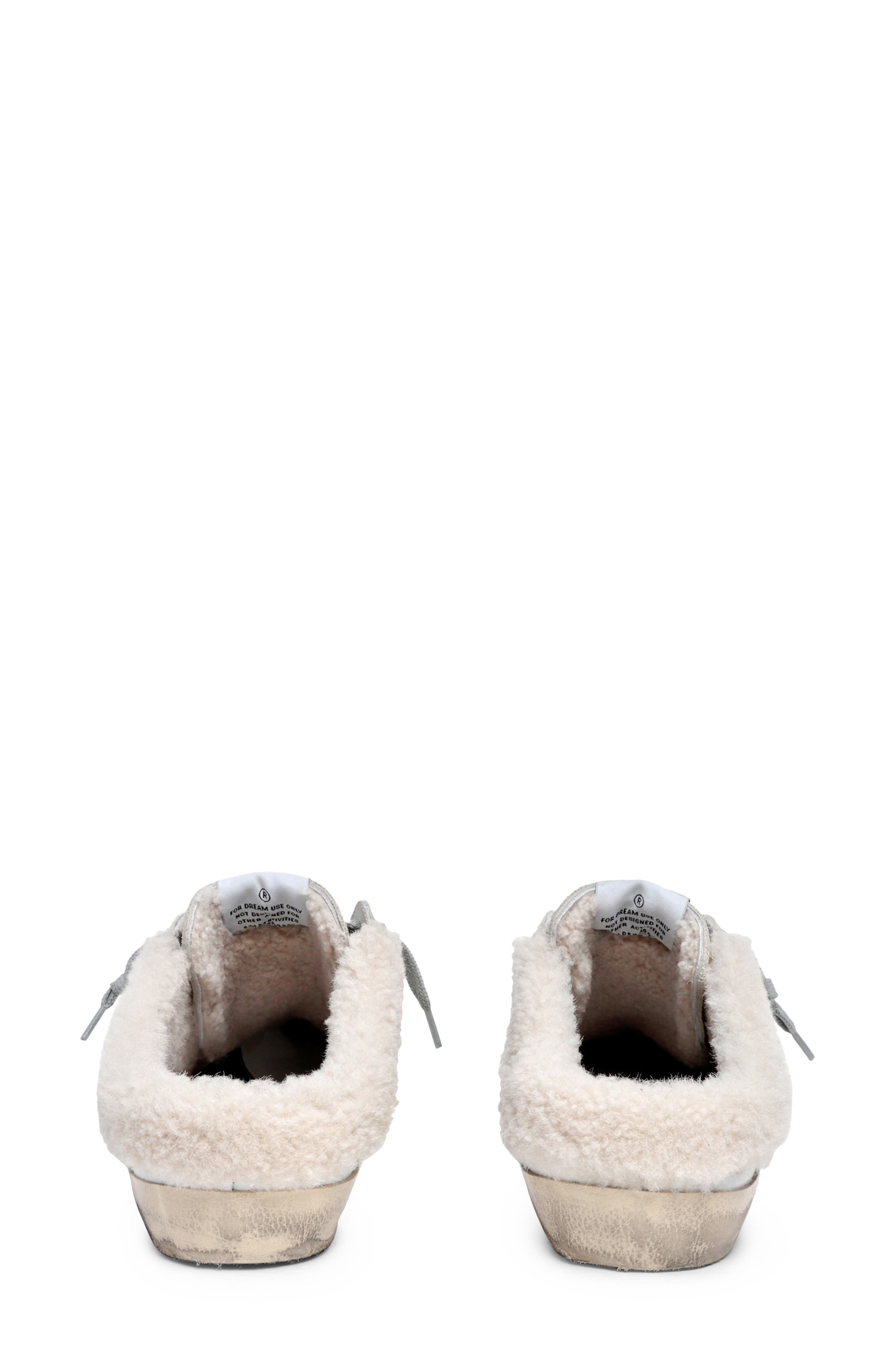 Golden Goose Super-Star Sabot Genuine Shearling Sneaker, Alternate, color, 