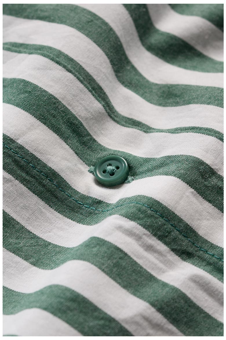 Harbour Movement Organic Cotton Shirtdress, Alternate, color, MINI SCALLION DARK FORAGE