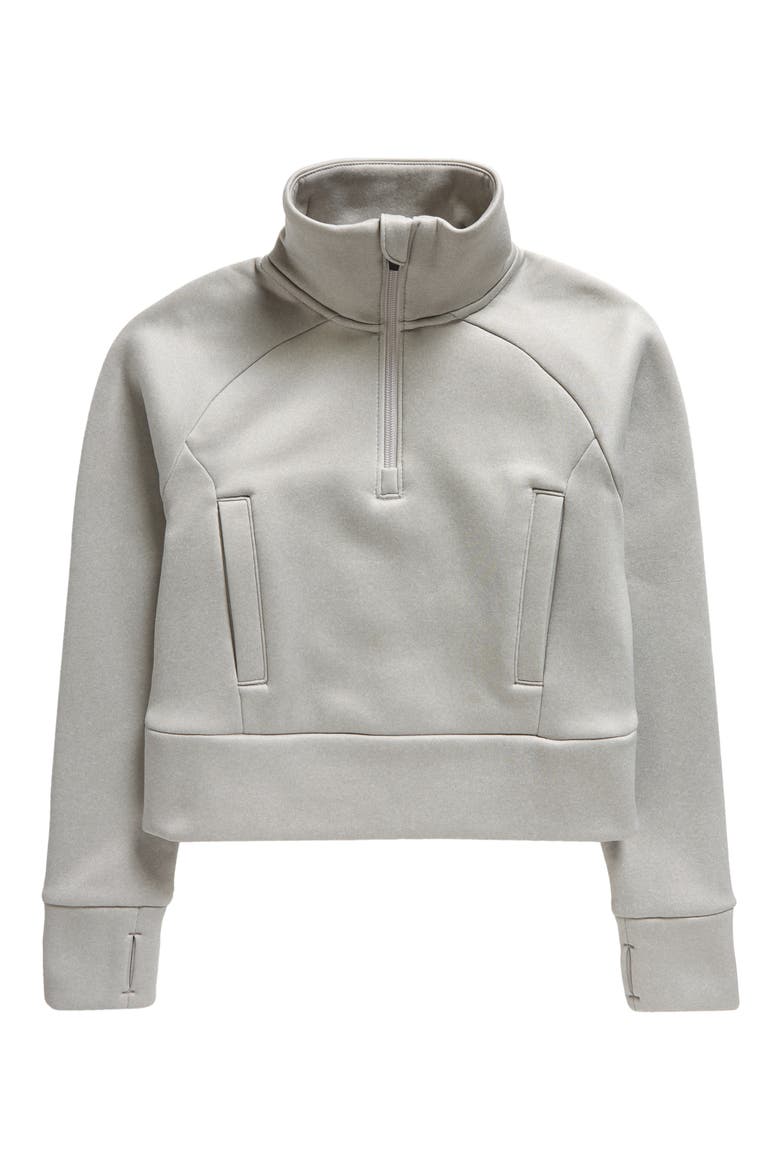 Kids' Aspire Fleece Half Zip Pullover, Main, color, GREY LIGHT HEATHER