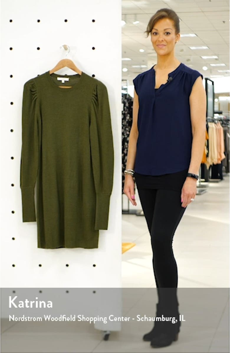 x Influencers San Francisco Puff Sleeve Sweater Dress, sales video thumbnail