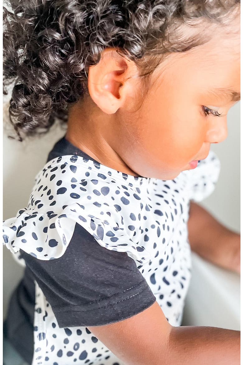 x BapronBaby Blush Dot Flutter Bapron & Mini Mat Bundle, Alternate, color, BLUSH