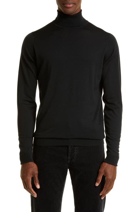 Mens black polar neck hotsell