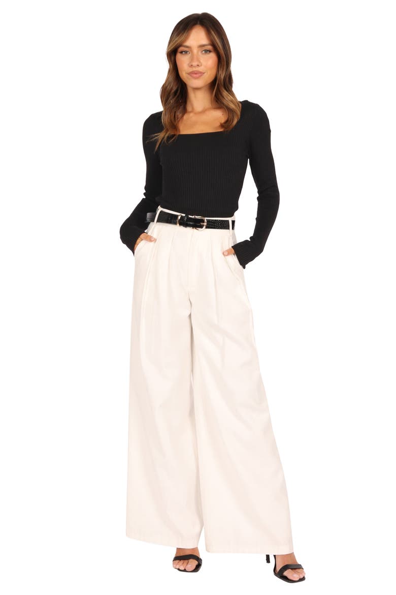 Shani Rib Top, Alternate, color, BLACK