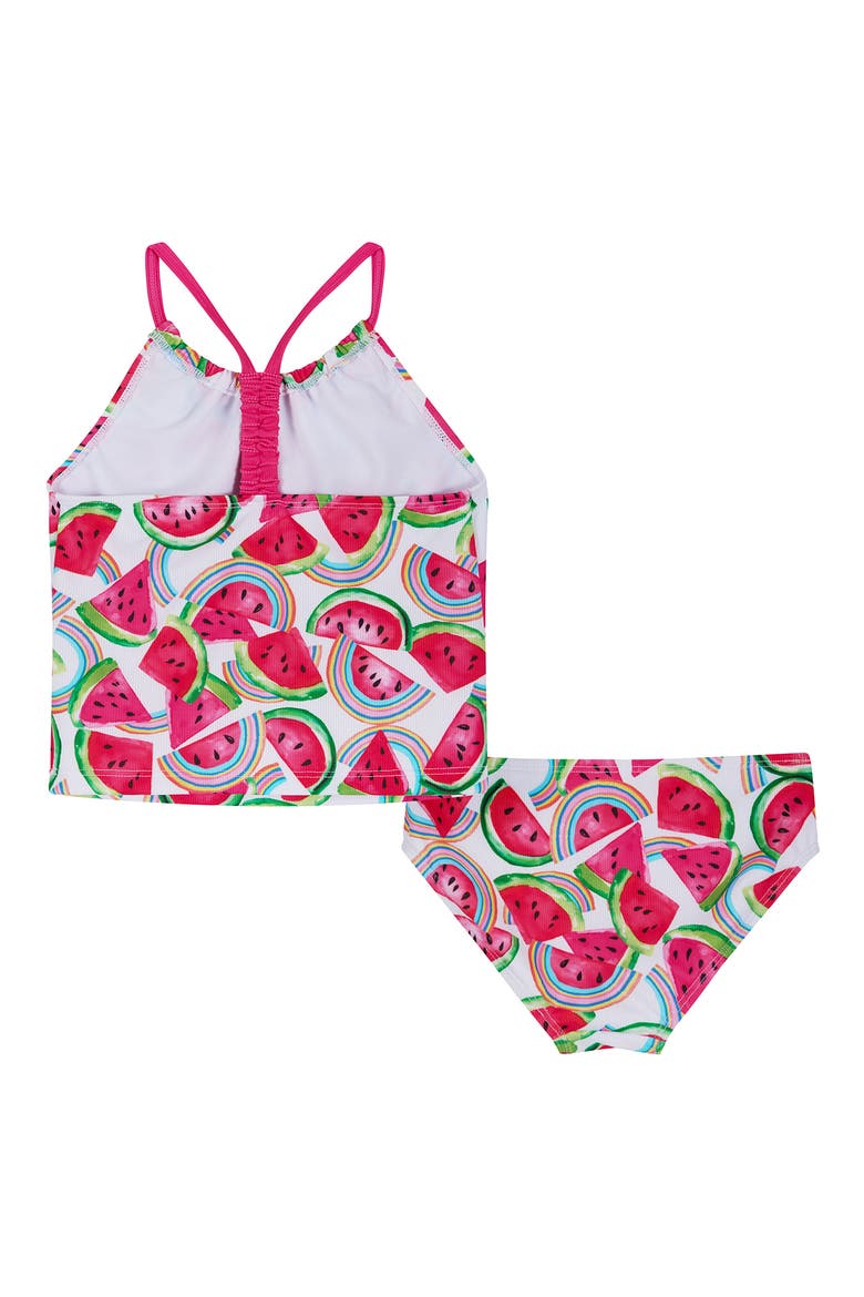 Kids' Watermelon Tankini Two-Piece Swimsuit, Alternate, color, PINK WATERMELON