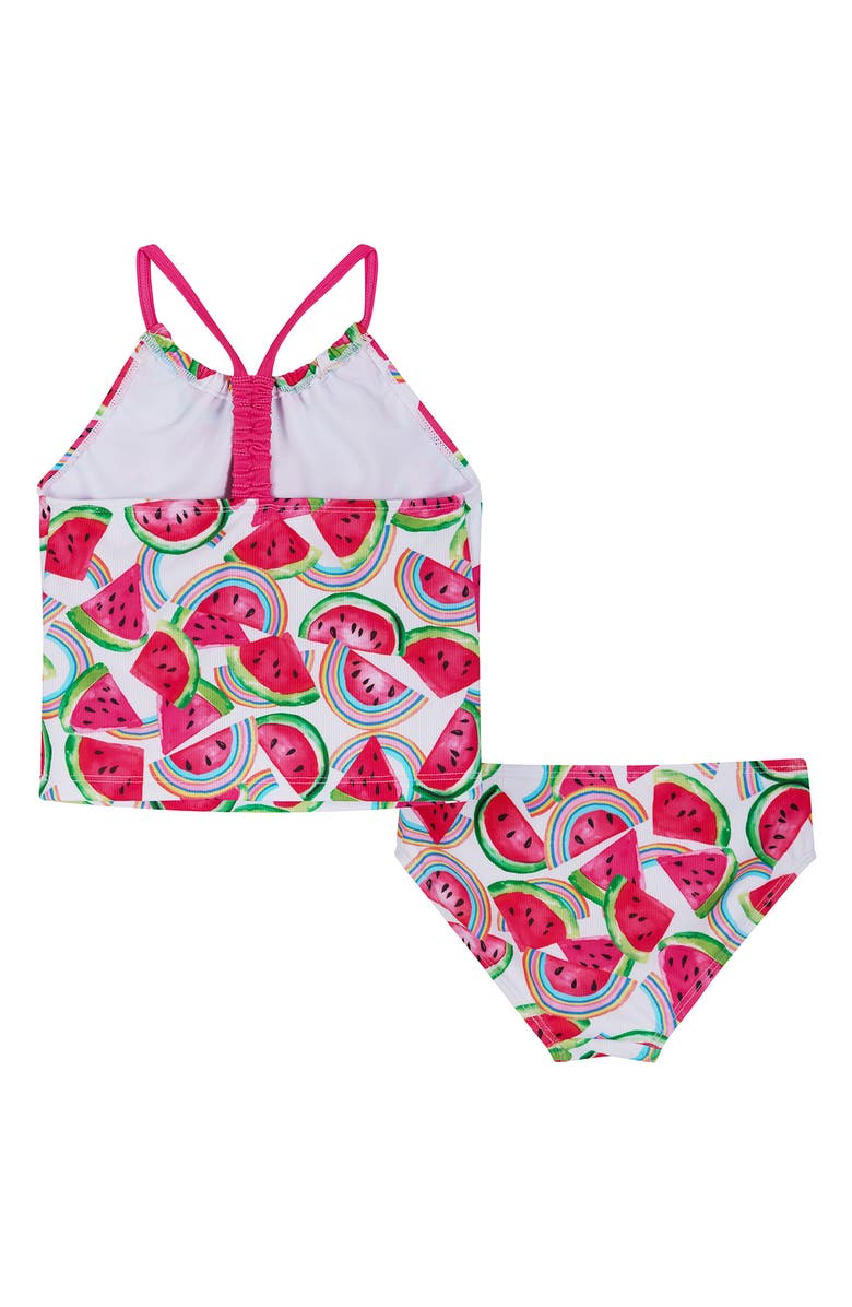 Andy & Evan Kids' Watermelon Tankini Two-Piece Swimsuit, Alternate, color, Pink Watermelon