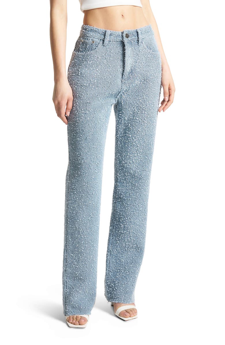 Manière De Voir Sara Boucle Straight Leg Jeans, Main, color,