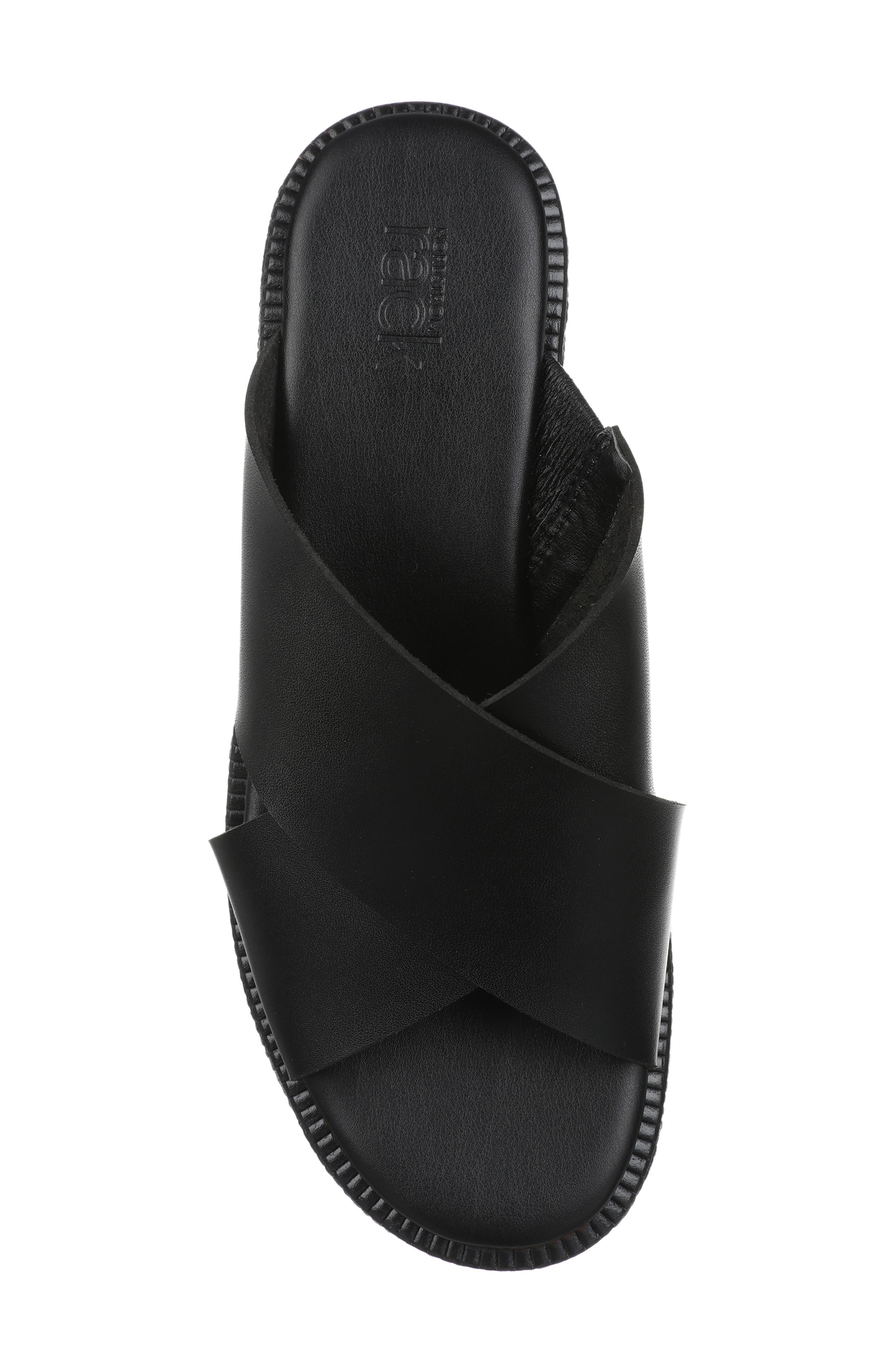 NORDSTROM RACK Frankie Wedge Platform Sandal, Alternate, color, Black