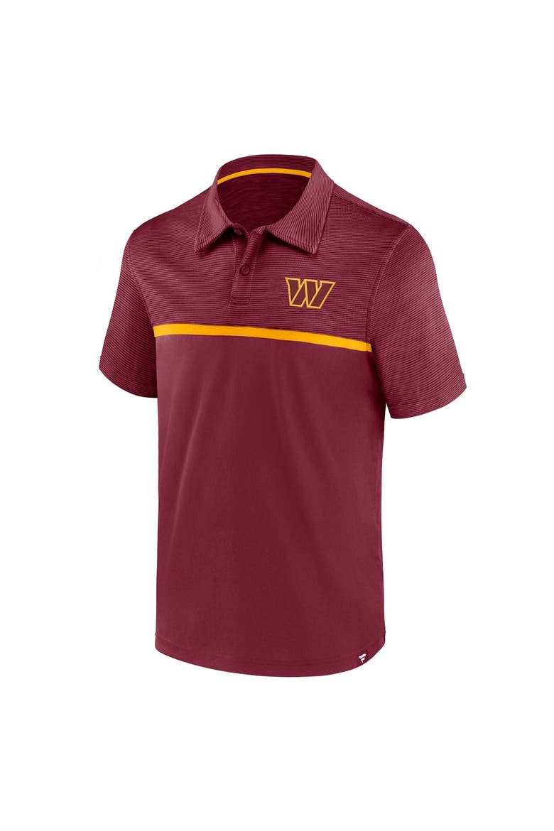 Men's Fanatics Branded Burgundy Washington Commanders Primary Polo, Alternate, color, Burgundy