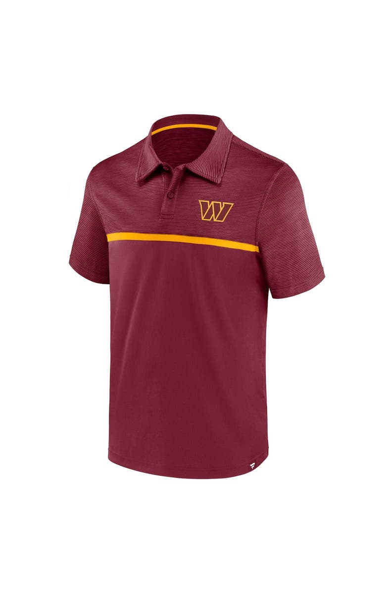 FANATICS Men's Fanatics Branded Burgundy Washington Commanders Primary Polo, Alternate, color,