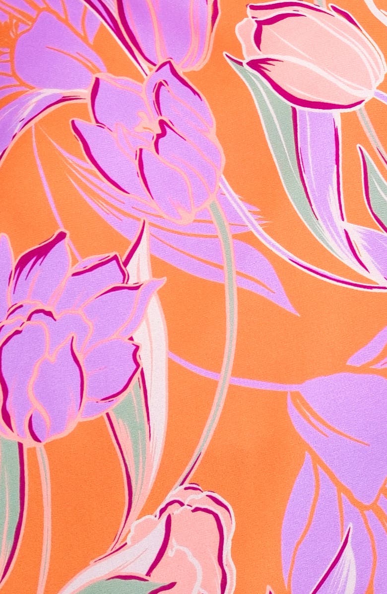 FLYING TOMATO Floral Print Top, Alternate, color, Rust