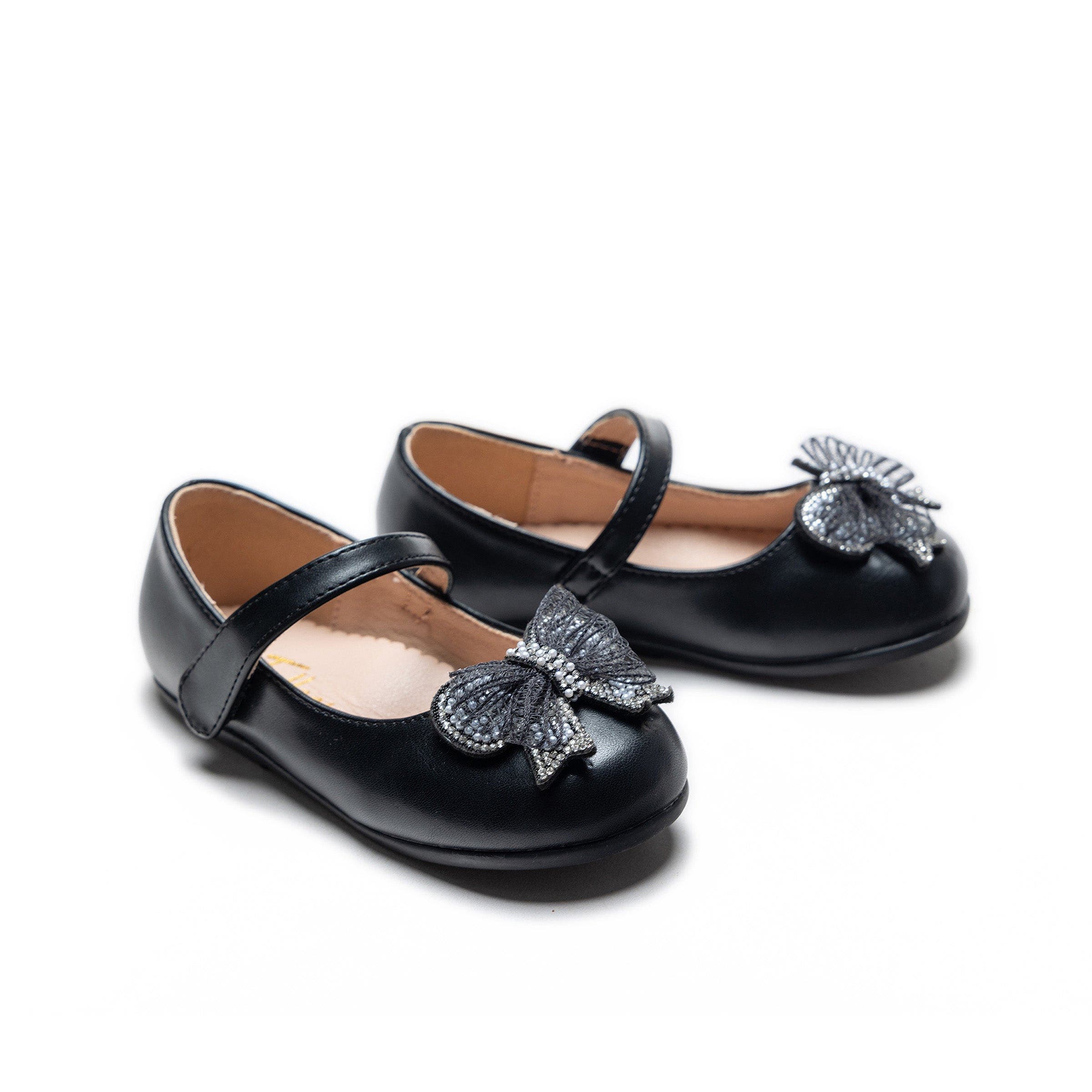 Tulleen Charlotte Ribbon Flats, Alternate, color, Black